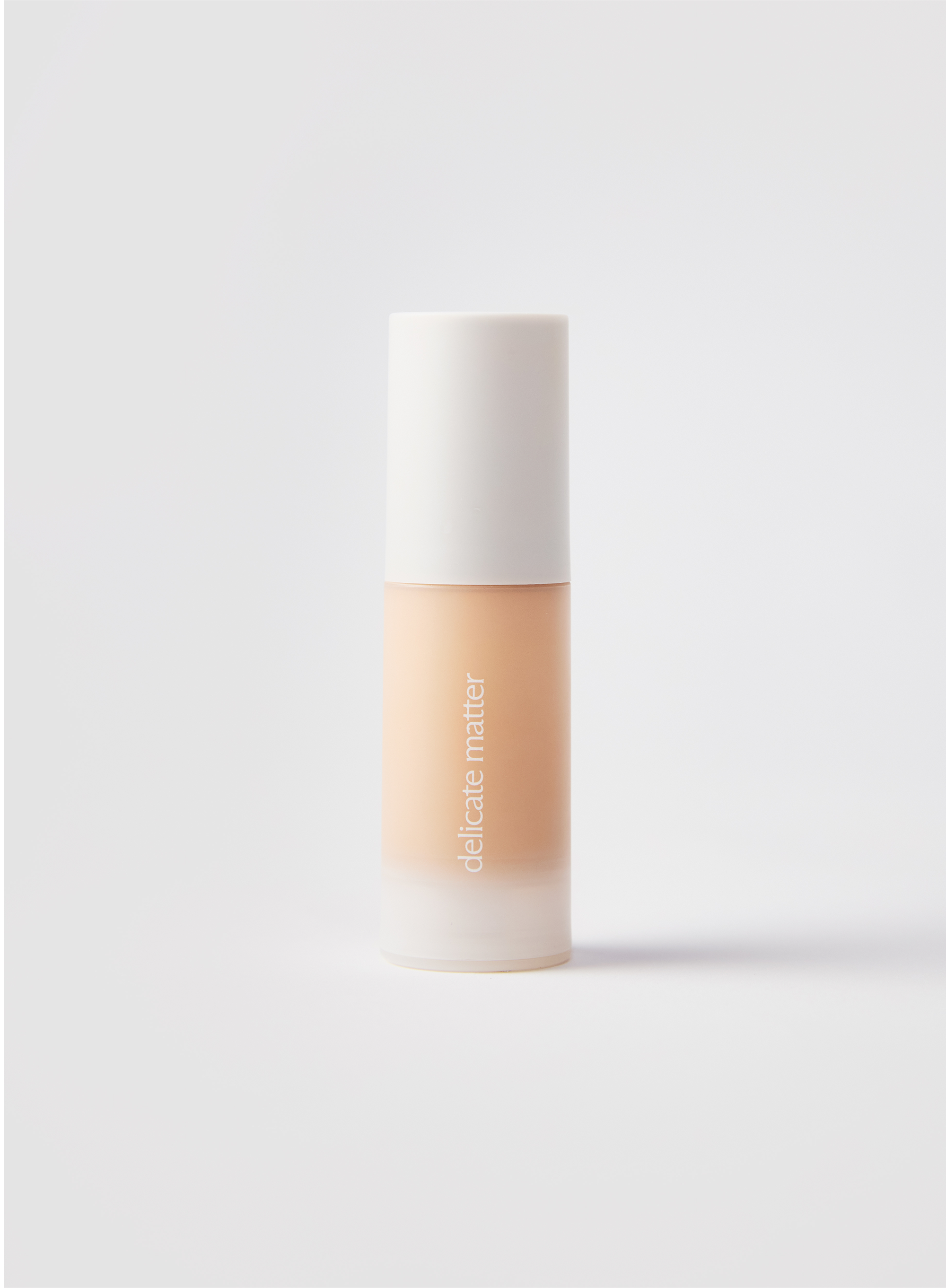 Acne-safe skin tint in shade 2 with 'delicate matter' branding 