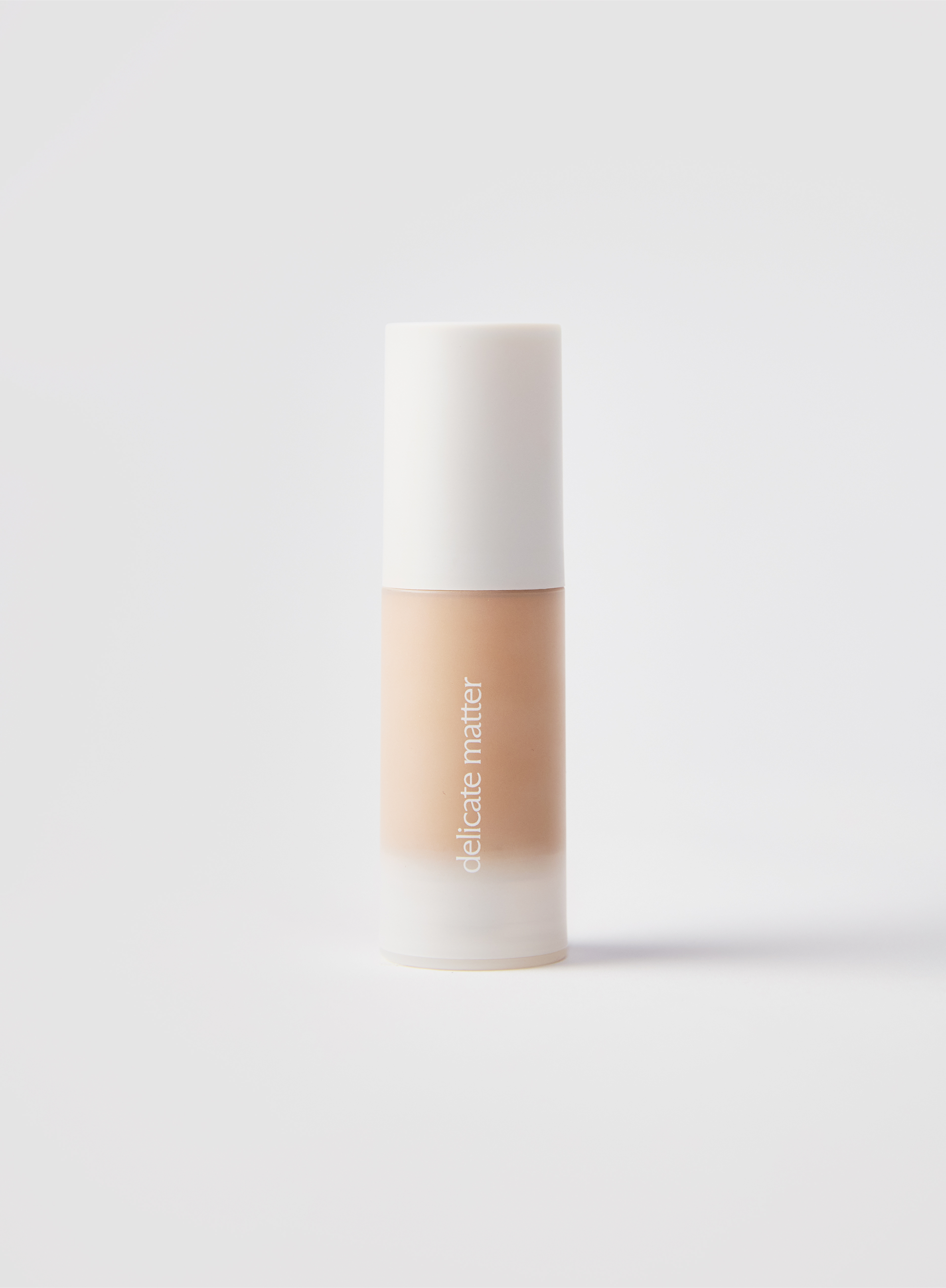 Acne-safe skin tint in shade 3 with 'delicate matter' branding 