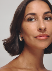 Close-up of a woman with sensitive skin